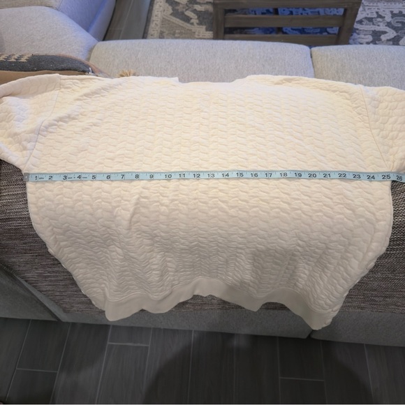 NWT Anthropologie Grey State Long-Sleeve Quilted Teddy Pullover Sz L - Picture 14 of 14